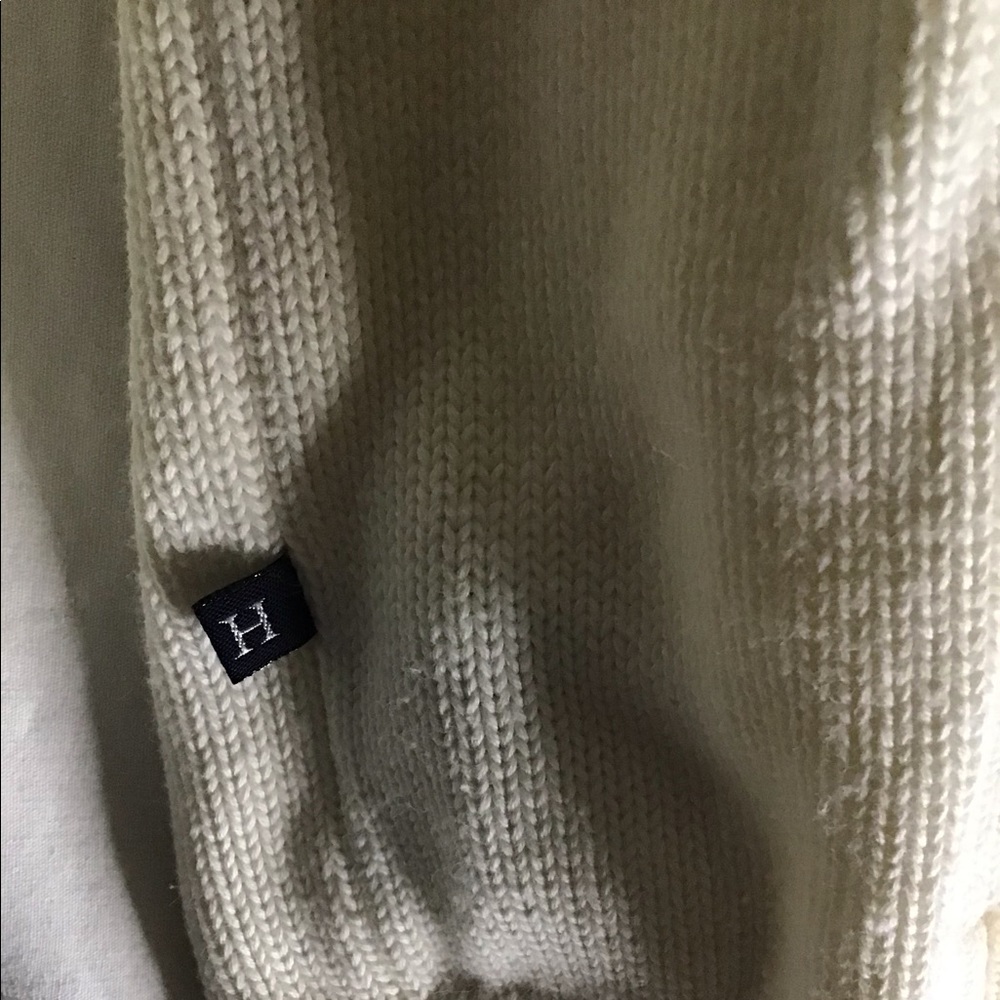 Hilfiger quarter zip cream xxl men’s sweater - Picture 4 of 6